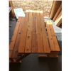 Image 4 : Canzcraft Handmade Wood Bench Picnic Table