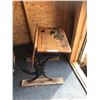 Image 1 : Vintage Wrought Iron & Wood School Desk