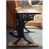 Image 3 : Vintage Wrought Iron & Wood School Desk
