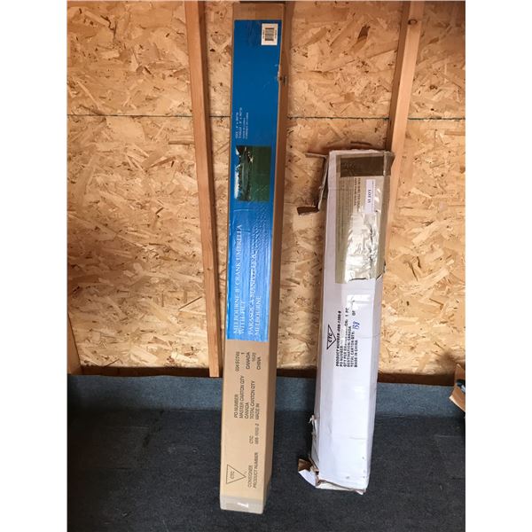 Melbourne 8' Crank Umbrella - Ivory & Sun Shelter Gazebo