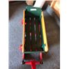 Image 2 : Green, Yellow & Red Wood & Metal Sleigh