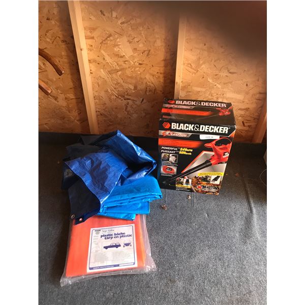 Black & Decker LeafHog & 2 Tarps