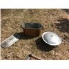 Image 1 : Boiler w Lid & Lg Steel Bowl w Lid