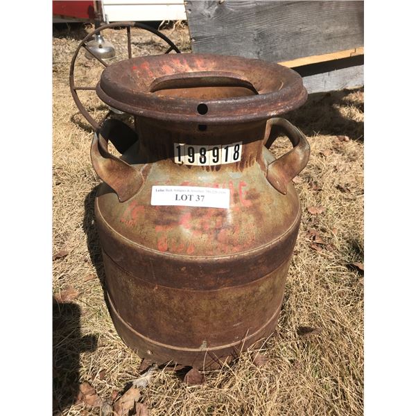 198918 Labelled Milk Can