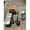 Image 1 : Seed Spreader, Shovels, Rope, 3 Dish Pans,