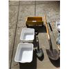Image 2 : Seed Spreader, Shovels, Rope, 3 Dish Pans,