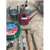 Image 2 : Garden Hose, Gardening Sheers, 7 Pattern Nozzle, Bucket Watering Cans & asst Gardening Tools