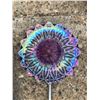 Image 2 : Lg Windchill, Metal Butterfly Garden Décor and Glass Iridescent Flower