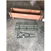 Image 3 : Wood Flower Box, Metal Wheelbarrow & Hangers
