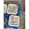 Image 3 : 4 Cement Floral Stepping Stones, Cement Boy w Wheelbarrow Garden Ornament