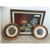 Image 1 : Three Framed Petit Point Pictures