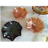 Image 2 : Art Nouveau Dish, Carnival Glass Platter, Kings Crown Pedestal & Murano Glass Dish
