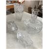 Image 3 : Two Crystal Vase, Bud Vase, Crystal Bowls, Bells, Decanter,