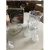 Image 3 : Bread Box, Crystal Bells, 3 Vases, & Crystal Bowls