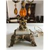 Image 3 : Stunning Vintage Gold Lamp w Marble Base