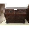 Image 1 : Gorgeous Wood Chest of Drawers w Wood Embellishments
