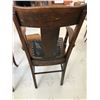 Image 5 : Leather Bound Dining Room Chairs & 2 Wood Stools