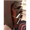 Image 5 : 1920's Antique Wood 4 Drawer Dresser w Matching Mirror (Restored 1997),Vellux Queen Sized Grey Sheet