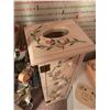 Image 5 : Hand Painted Toilet Paper Cupboard, Broom w Mouse, Magazine Rack, Trinket Box, Alphabet Decor, Witch