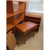 Image 1 : Wood Bench, Asst Wood Shelving & Trolley Cart
