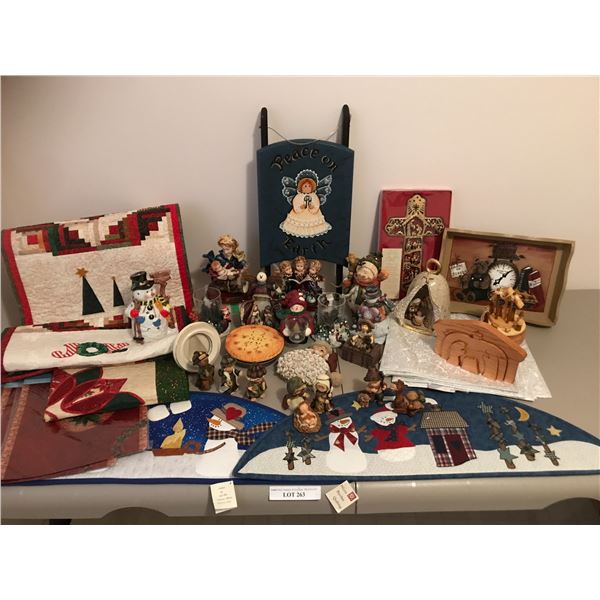 Peace on Earth Angel Sleigh, Snowman, Nativity Bell Wood Art, Cross, Figurines, Nativity Scene, Chri