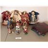 Image 1 : Four Handmade Angels, Jim Shore Christmas Angels, Santa & Mrs. Clause, Girl w Teddy Bear Figurine