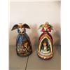 Image 3 : Four Handmade Angels, Jim Shore Christmas Angels, Santa & Mrs. Clause, Girl w Teddy Bear Figurine
