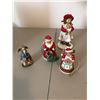 Image 5 : Four Handmade Angels, Jim Shore Christmas Angels, Santa & Mrs. Clause, Girl w Teddy Bear Figurine
