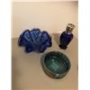Image 5 : Glass Inukshuk, Maison Berger Lamp, Blue Glass Bowl, Vintage Royal Dux Lady/Gent Figurine, Carnival 