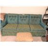 Image 3 : Beautiful Upholsered Teal 3 Seater Couch, Perfect Condition