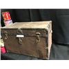 Image 5 : All Metal Steamer Trunk, Asst Vintage  Tins