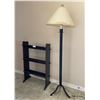 Image 1 : Wooden Shoe Rack And Stand Up Lamp