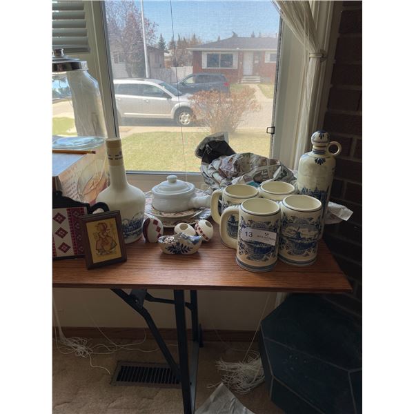 Collection Of Vintage Dutch Dishware