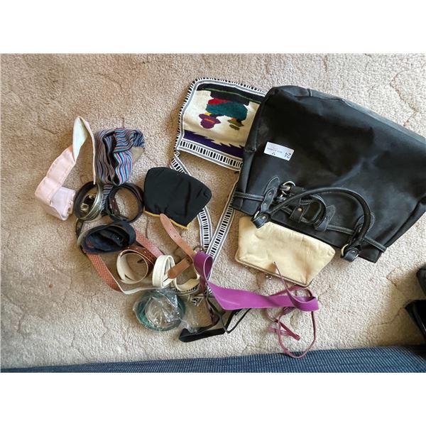 Collection Of Womens Purses And Wallets And Belts