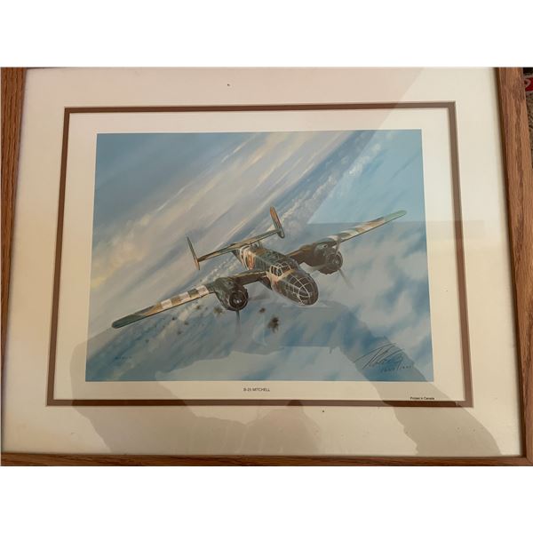 B-25 Mitchell Framed Airplane Print