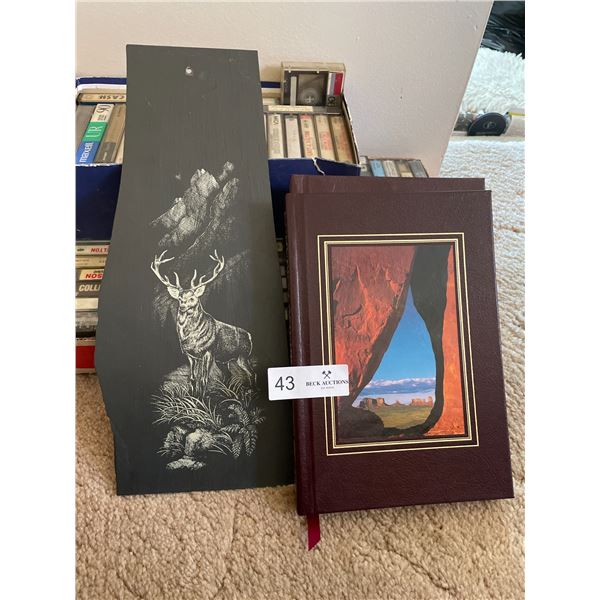 Deer Wall Plaque & National Geographic Books