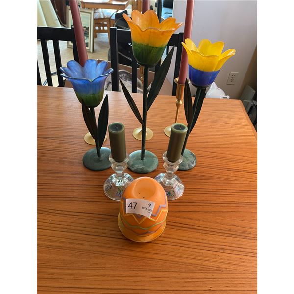 Assortment Of Decorative Candle Holders