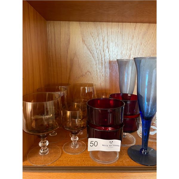 Assorted Decorative Glasses