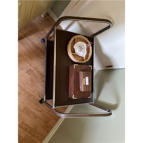 Rolling Shelf And Accessories