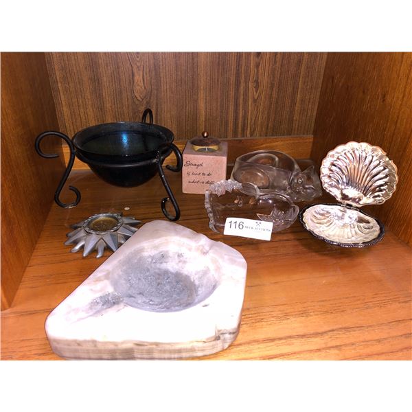 Assorted Candy Bowls And Ashtrays