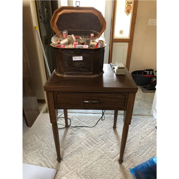 Vintage Sewing Desk And Supplies (BRING HELP!)