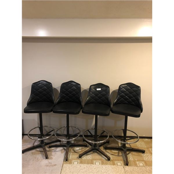 Set of 4 Rotating Bar Stools