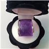 Image 4 : SILVER AMETHYST RING (~SIZE 9)(~WEIGHT 11.88G)
