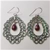 Image 1 : SILVER RUBY EARRING(~WEIGHT 9.77G)