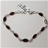 Image 1 : SILVER GARNET(8.3CT) BRACELET (~LENGTH 8INCHES)