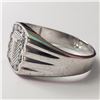 Image 3 : SILVER CUBIC ZIRCONIA RING (SIZE 10)(WEIGHT 3.86G)