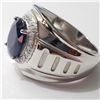 Image 3 : SILVER RHODIUM PLATED SAPPHIRE(4.75CT) RING