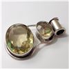 Image 3 : SILVER CITRINE PENDANT(~WEIGHT 19.14G)