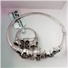 Image 4 : SILVER SMOKEY QUARTZ(10.55CT) BRACELET &