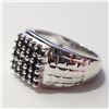 Image 3 : SILVER BLACK ONYX  RING (~SIZE 6.5)(~WEIGHT 5.69G